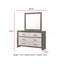 Commode 1 pièce avec commode à deux tiroirs en métal