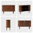 Sideboard Buffer Cabinet with Fluted Slide Doors-1159664252