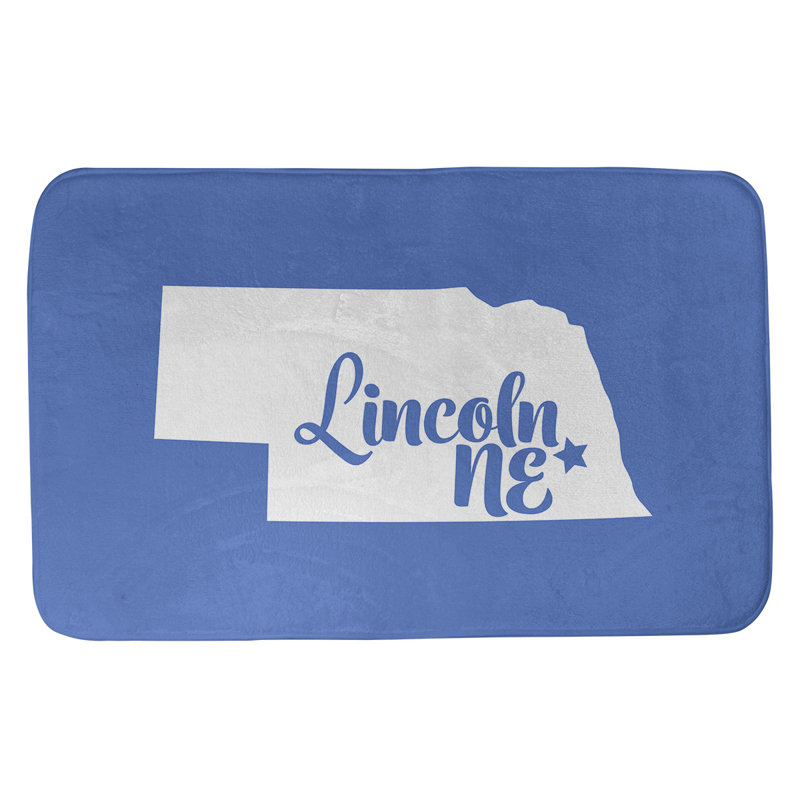 Tapis pour salle de bain allentown pennsylvanie, l 17 po x L 21 po, Rose, Lincoln, Nebraska