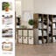 Étagère de rangement en bois à 6 cubes avec rangement ouvert pour le salon, la chambre à coucher et le bureau brun-620950269