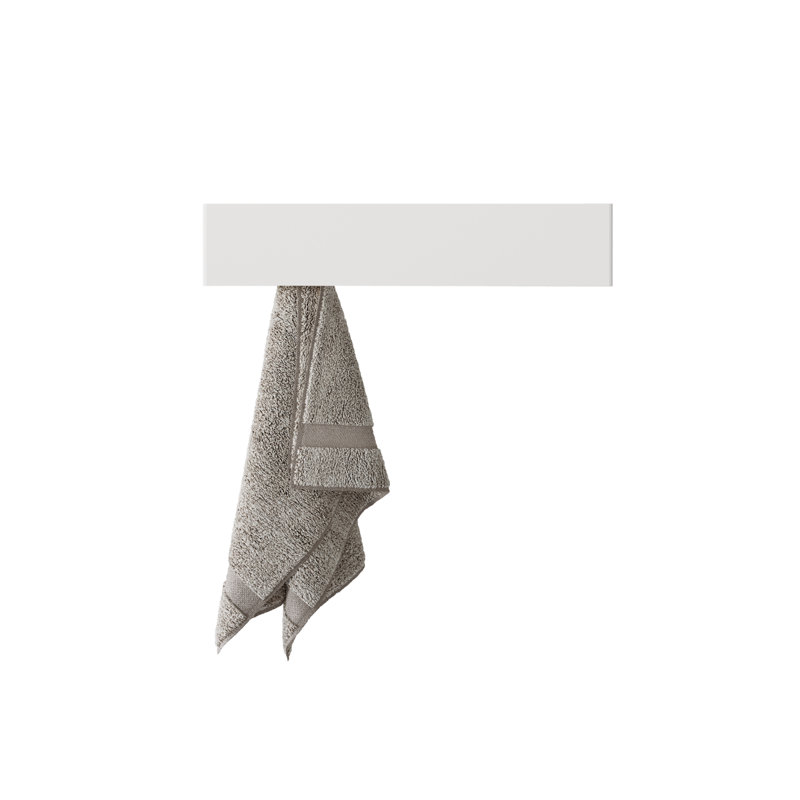 PUGI 40cm 1 Wall Towel Bar, White
