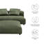 Ensemble de causeuse et repose-pieds modulaires en velours côtelé Solace-101704616