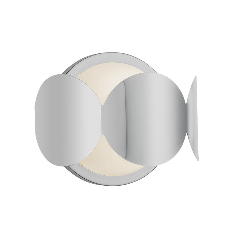 Applique murale 10 po Ciel, Argent argent, Blanc/chrome