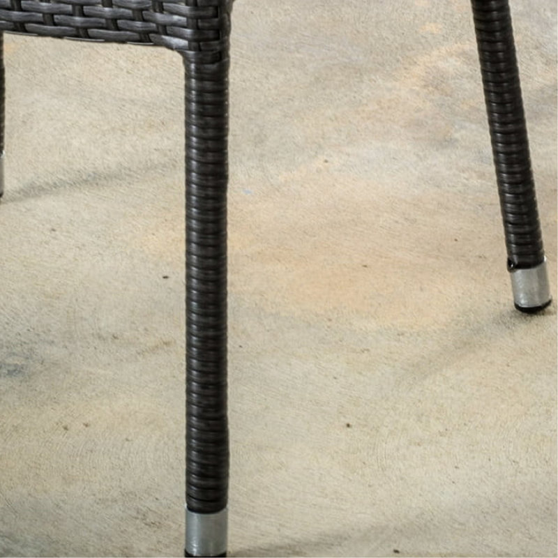 Gris Pe 4 - Chaise pour les repas en plein air et la détente de style moderne, en fer, empilable, facile à nettoyer, avec fauteuil empilable Mirage Garden