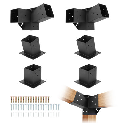 ZACOO Black Metal Hardware for Gazebo