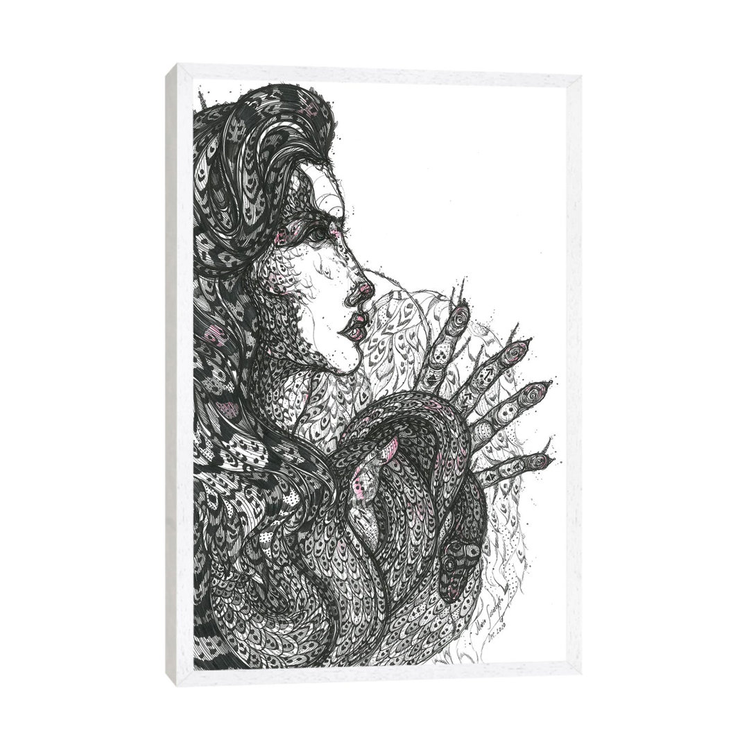 Grafik Medusa von Maria Susarenko - Galerie-verpackte Leinwand Giclée