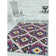 Tapis mauve / jaune / noir Brenner