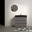 Meuble-lavabo autoportant moderne avec lavabo sans drain et robinet-770958390-770958793
