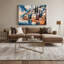 «Coastal Coastal Town», art mural sur toile beige-1492741570