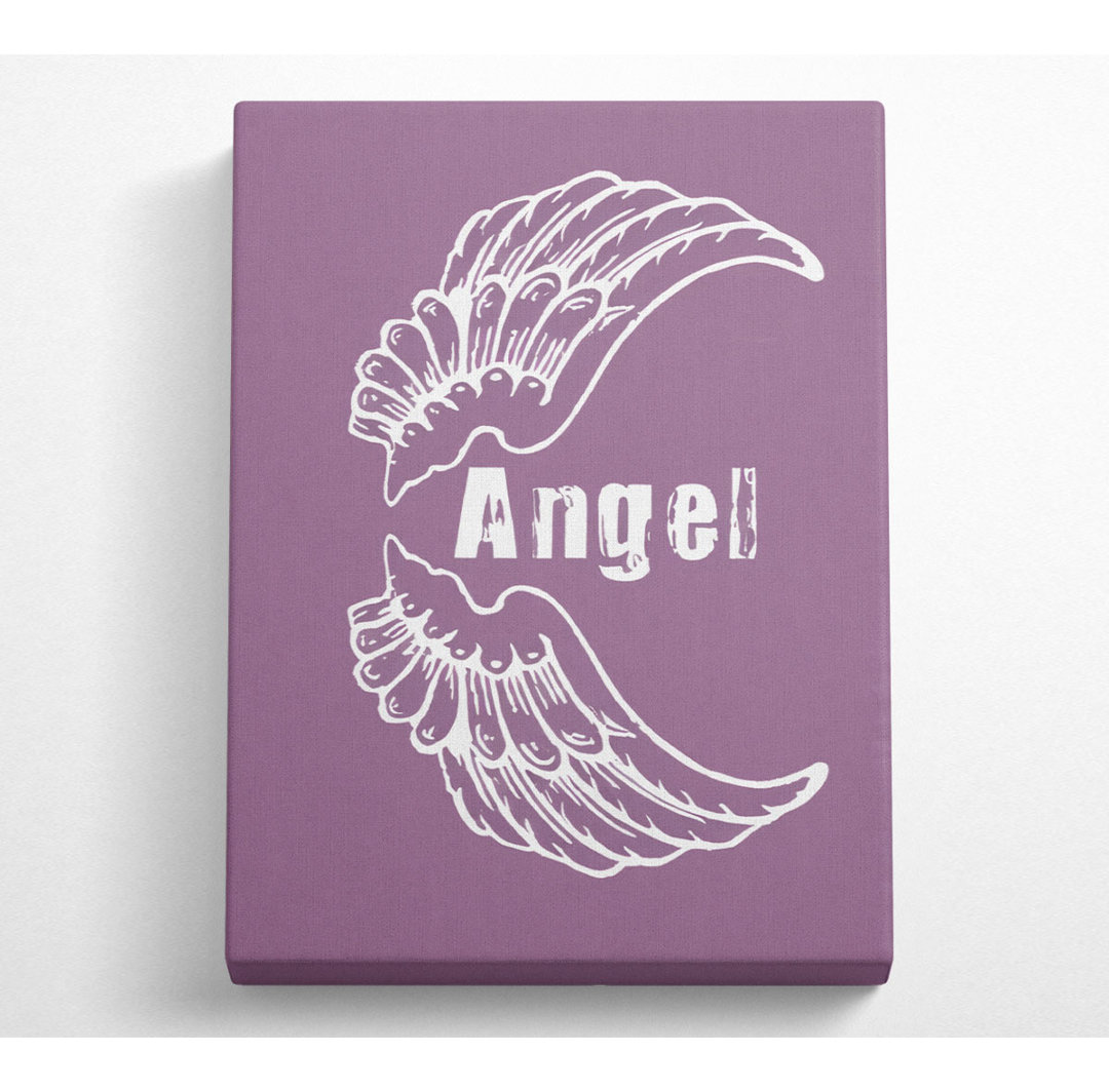 Angel Wings 3 Dusty Pink - Kunstdrucke auf Leinwand - Wrapped Canvas