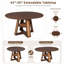 59.05 " Extendable Dining Table-1545788411