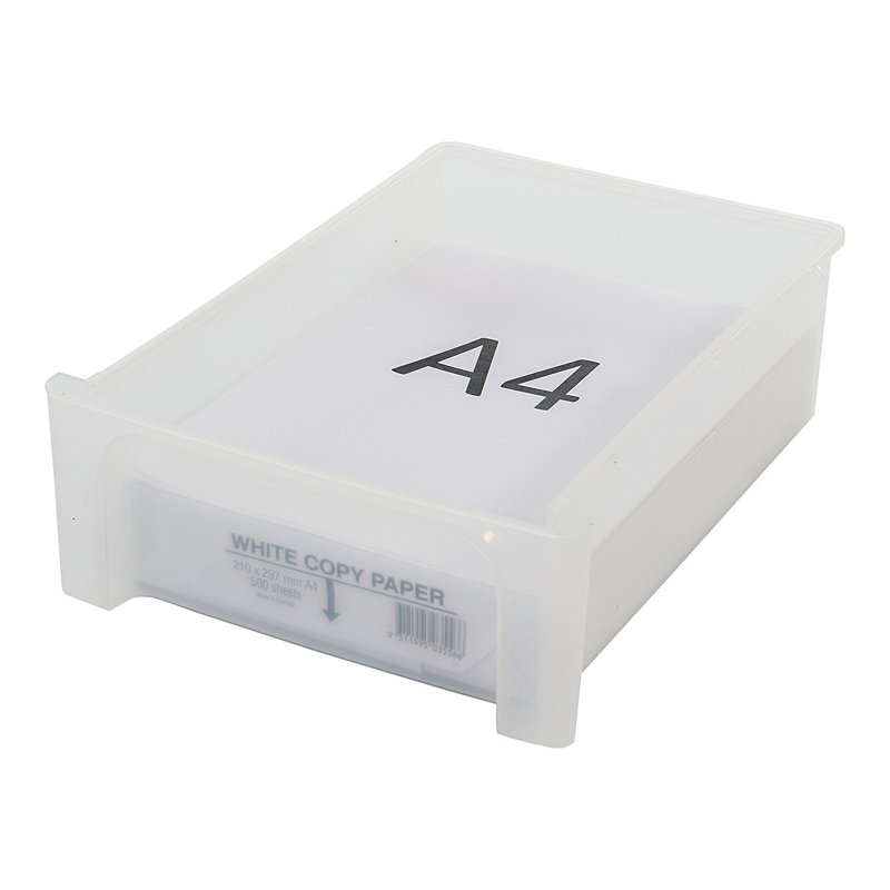 Teneyck Plastic Stackable File Organiser