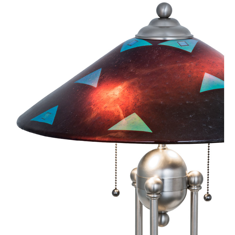 25"H Metro Fusion Plum Crazy Deco Ball Table Lamp
