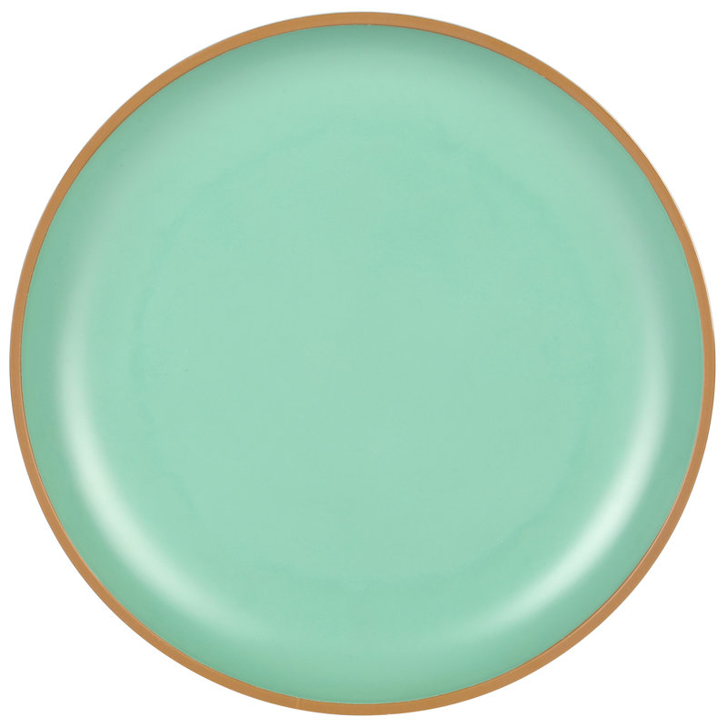 Matte Green Melamine 12-Piece Dinnerware Set for 4
