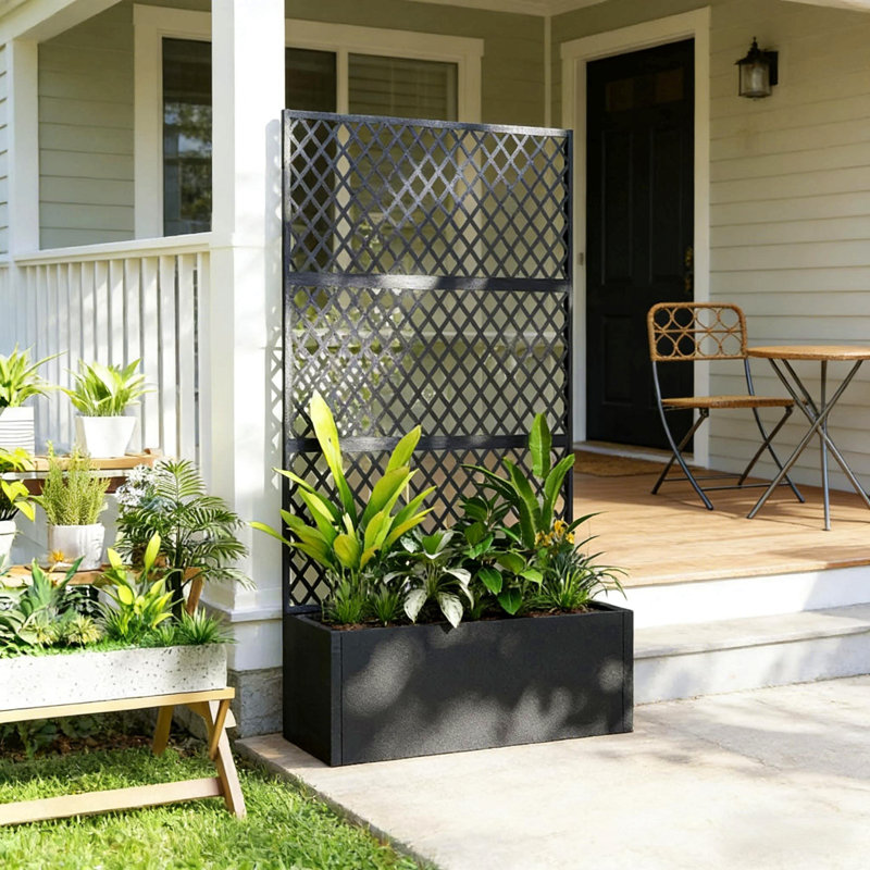 Raised Garden Bed,Metal Planter Box,Privacy Planter