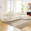 Canapé modulaire en L surdimensionné de 134,63 po avec méridienne beige et assise profonde pour salon-365558497