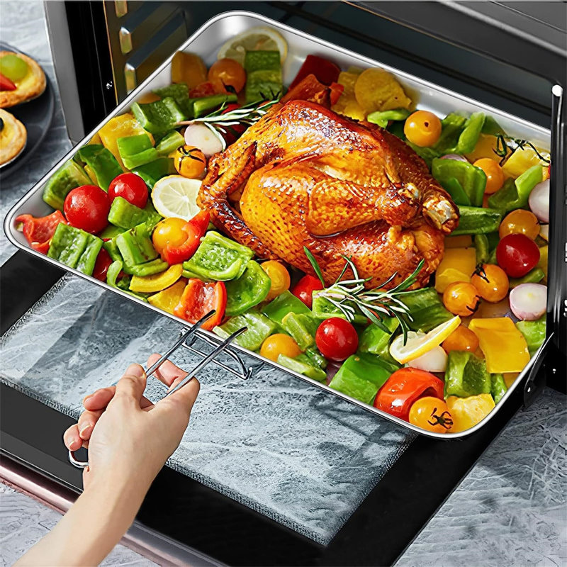 Belfry Kitchen Schueller 9 Piece Non-Stick Stainless Steel Bakeware Set