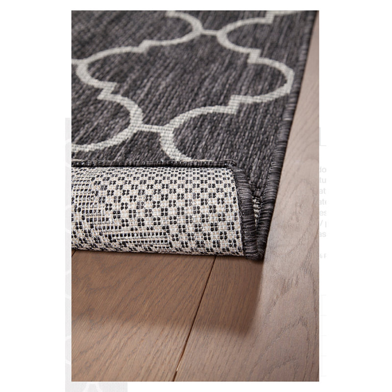 Geometric Flatweave Area Rug, Runner 80 x 200cm