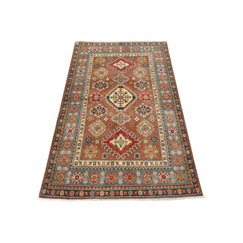 Tapis unique brun de 4 pi 2 po x 6 pi 4 po