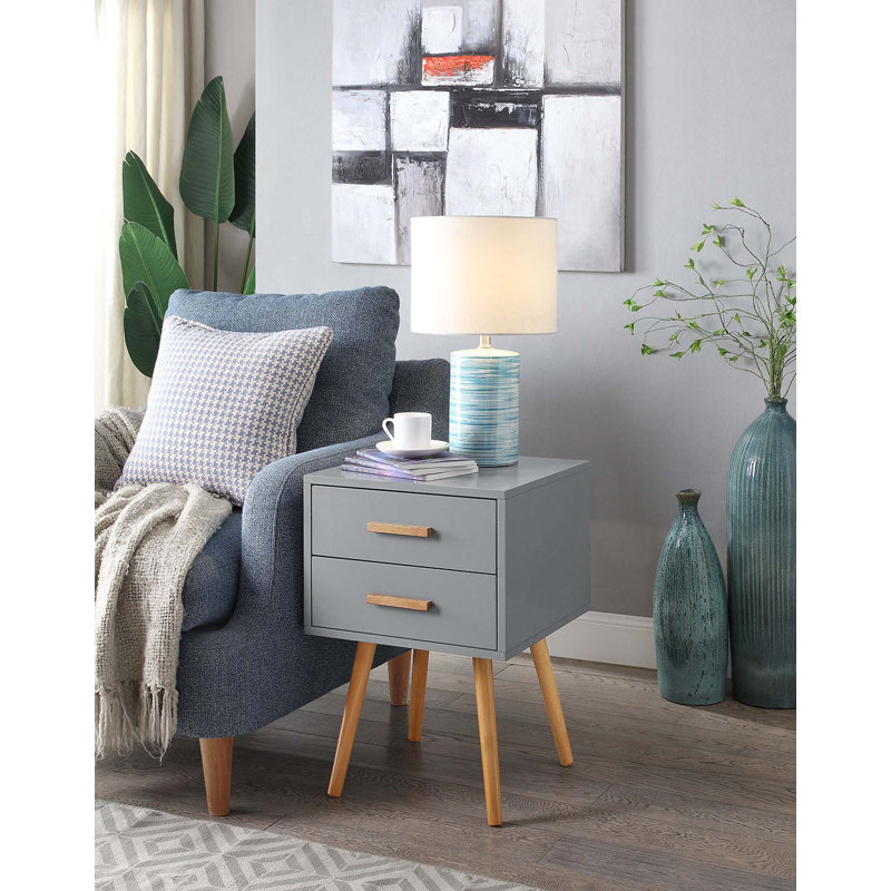 Atravion 2 - Drawer End Table, White