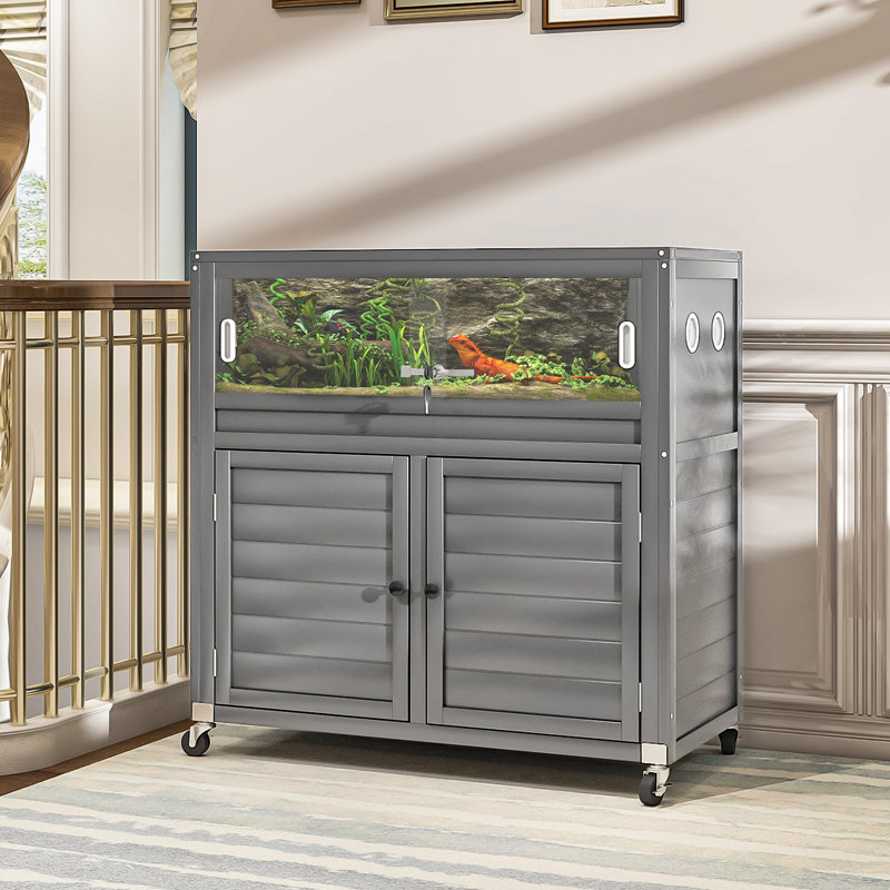 Support pour terrarium 30 gallons avec armoire de rangement réglable