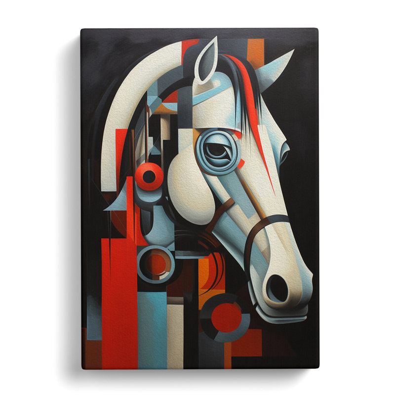 Horse Constructivism No.2 - Wrapped Canvas, 76cm H x 50cm W x 3cm D