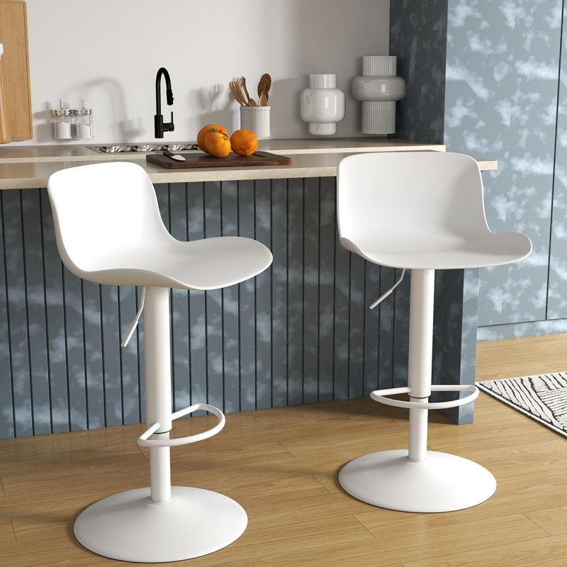 Tabouret de bar Beora, 2, Blanc