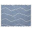 Tapis extérieur antidérapant lavable à motif géométrique bleu marine et blanc 2 pi x 3 pi