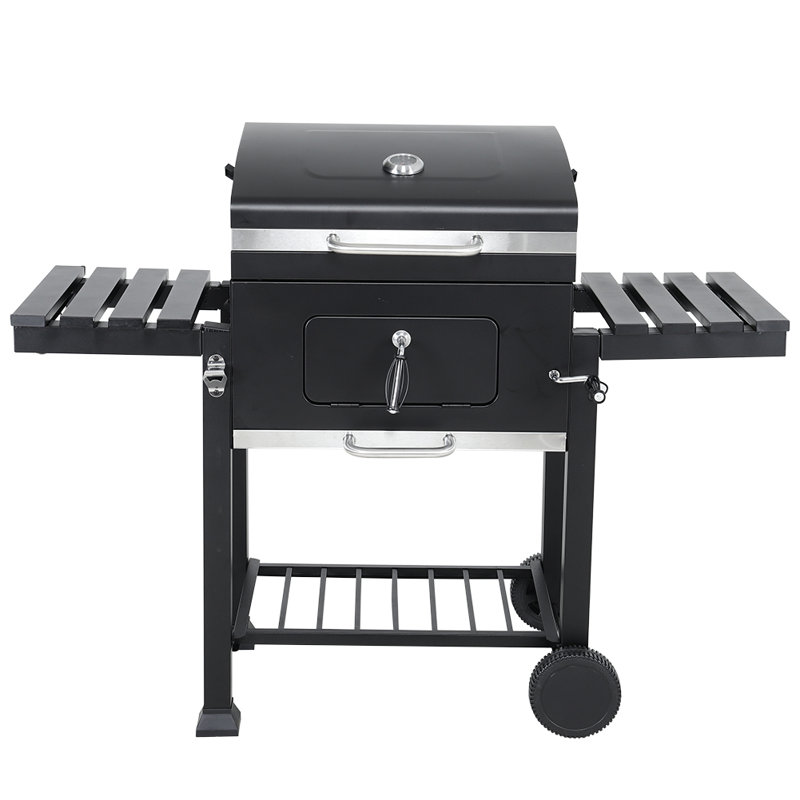 Dakota Fields Barrel Charcoal BBQ