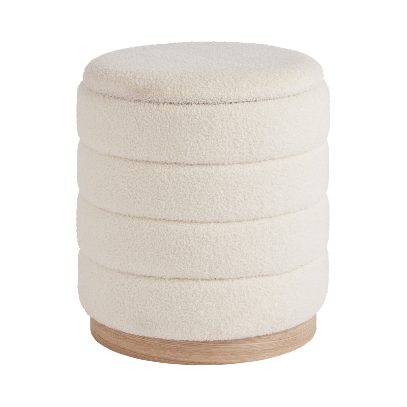40.5cm Wide Rectangle No Pattern Pouffe Ottoman with Storage