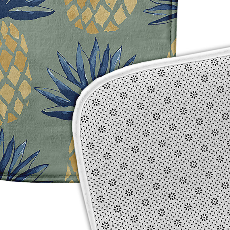 Tapis de bain Pineapple, L 21 po x L 34 po, Vert