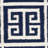 Rodgers Hand Woven Flat Weave Banana Silk/Wool/Cotton Geometric Rug in Navy/Ivory-469121357