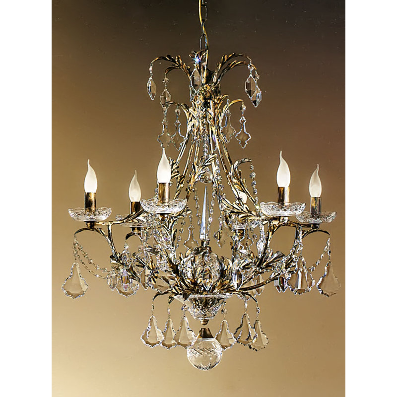 Lustre empire 6 lumières façon bougie