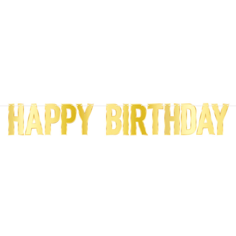 Banderole Foil Happy Birthday