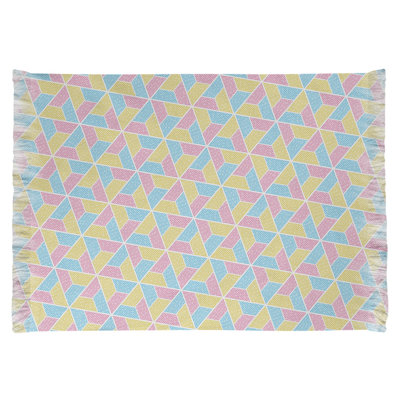 Tapis jaune/bleu/rose trapézoïdales Mcguigan