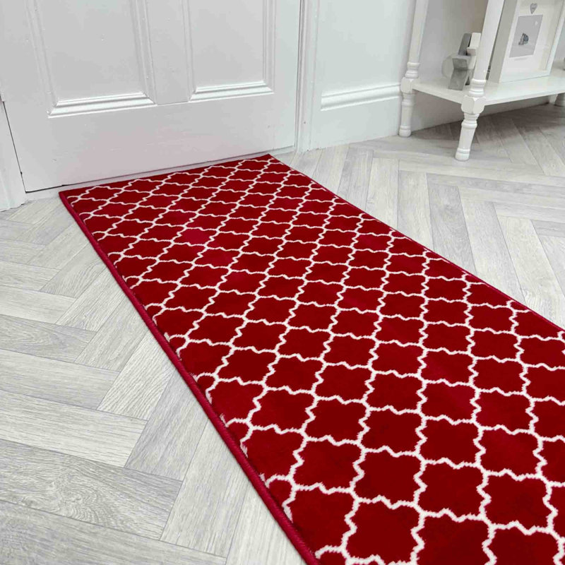 Runner Geometric Area Rug, Runner 60 x 150 cm