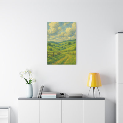 Apel Single Picture Frame Print on Canvas
