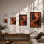 Molten Forms Abstract - Framed Print-1115468836-1115468847