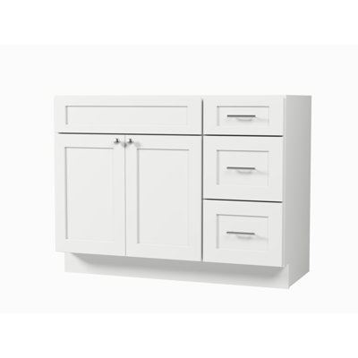 45'' Single Bathroom Vanity Base Only in White