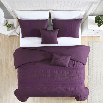 Ensemble d'édredon réversible en microfibre 5 pièces
