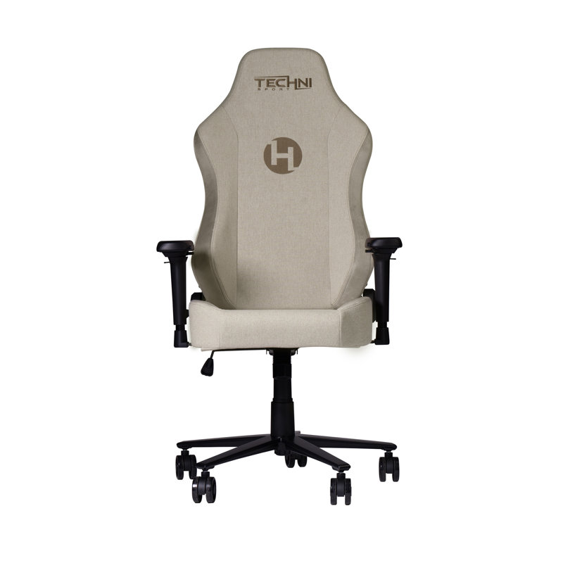 Sport F65C Fabric Memory Foam Gaming Chair, Beige