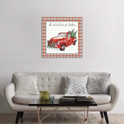 Holiday On The Farm VI - Plaid by Anne Tavoletti - Painting on Canvas