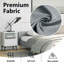 Base de lit en tissu Pranavi vidaXL, support de lattes, sans matelas-1495592252-1495592250