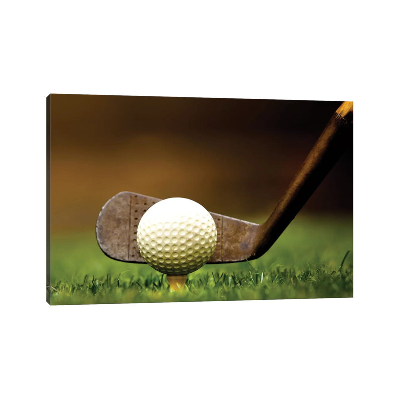 Iron Gold Grass - Print on Canvas, 20.32 cm H x 30.48 cm W, Wrapped Canvas