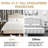 Fabric Upholstered Bed Frame with Adjustable Headboar,Wood Slat Support, Button Tufted Platform Bed-970880353-970880357