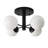 4-light Sputnik Semi Flush Mount-1890836339