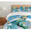 Ensemble de housse de couette en microfibre bleu sirène-71537110