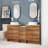 58.86 " W Freestanding Standard 2 Double Single Vanity Bathroom Vanity With Ceramic Top