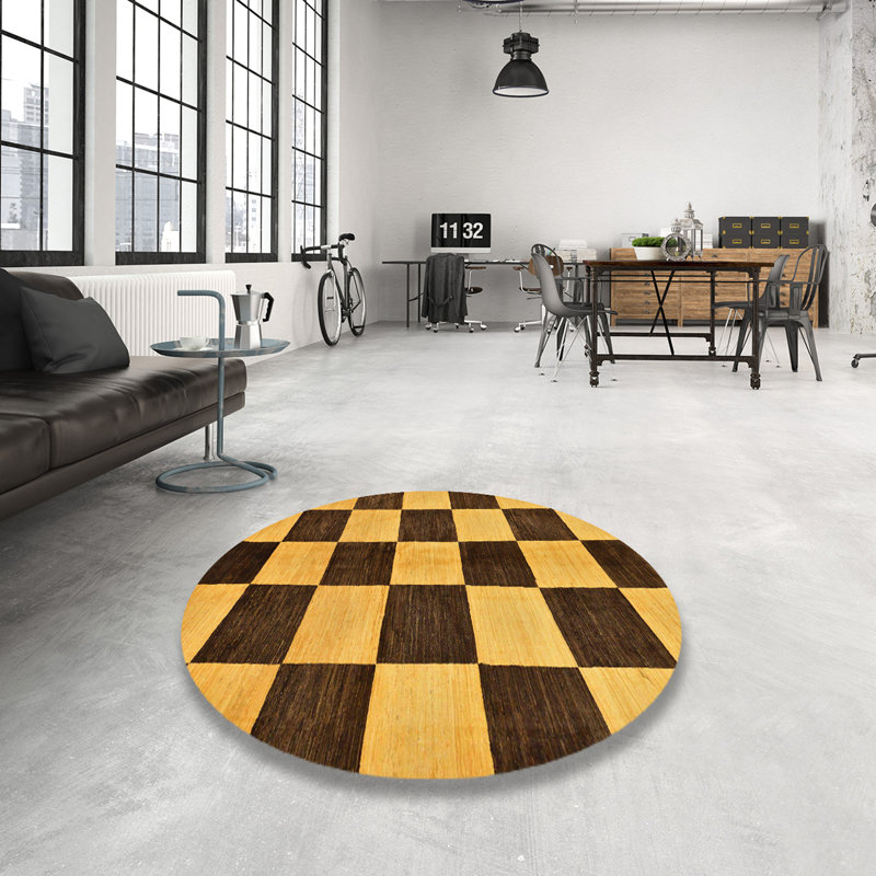Tapis abstrait moderne 171, Rond 5 pi