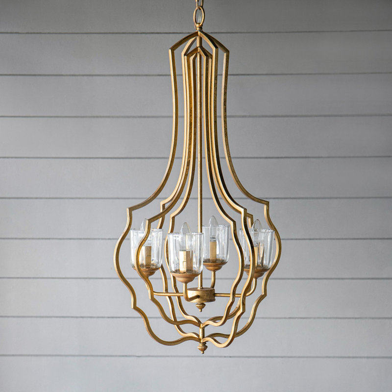 Lustre en métal 4 lumières